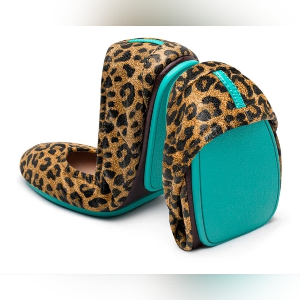 Tieks Leopard Print Ballet Flats Ladies Size 7
